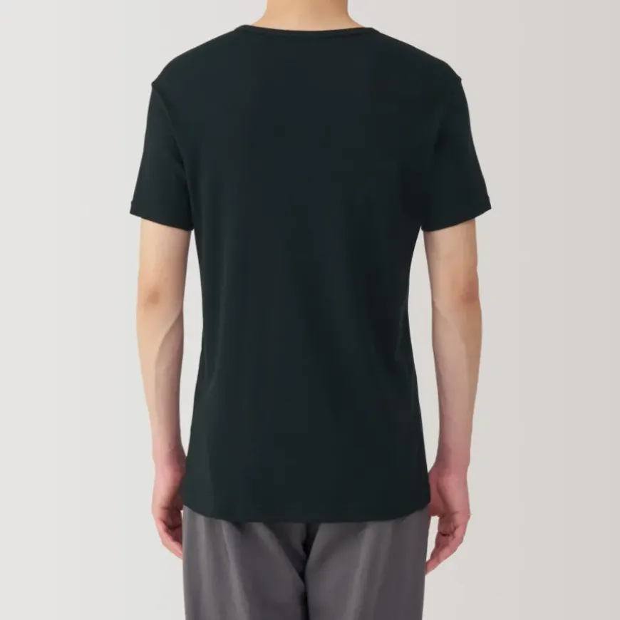Men's Moisture-Wicking Cotton Crew Neck Short Sleeve T-Shirt
