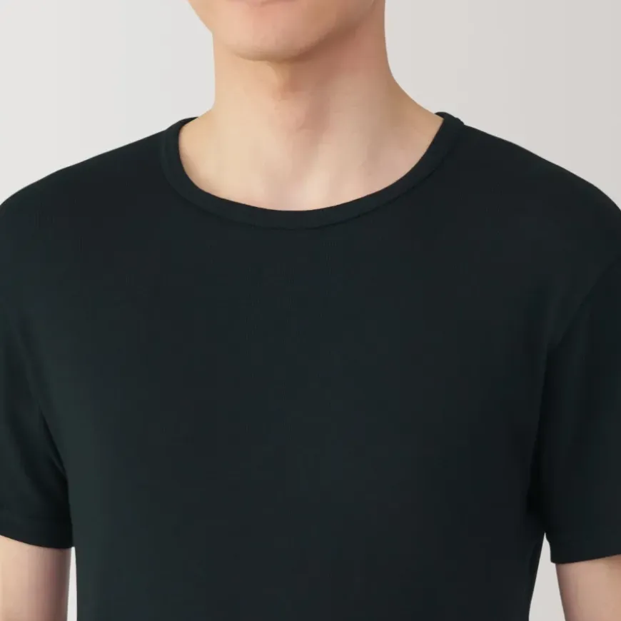 Men's Moisture-Wicking Cotton Crew Neck Short Sleeve T-Shirt