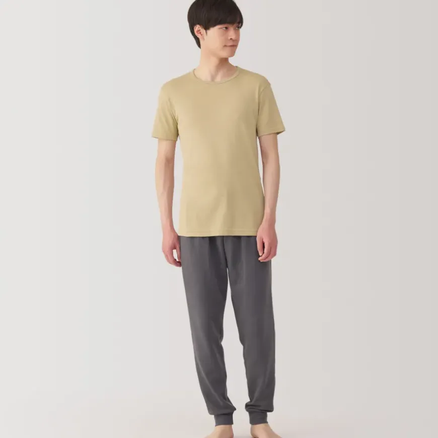 Men's Moisture-Wicking Cotton Crew Neck Short Sleeve T-Shirt
