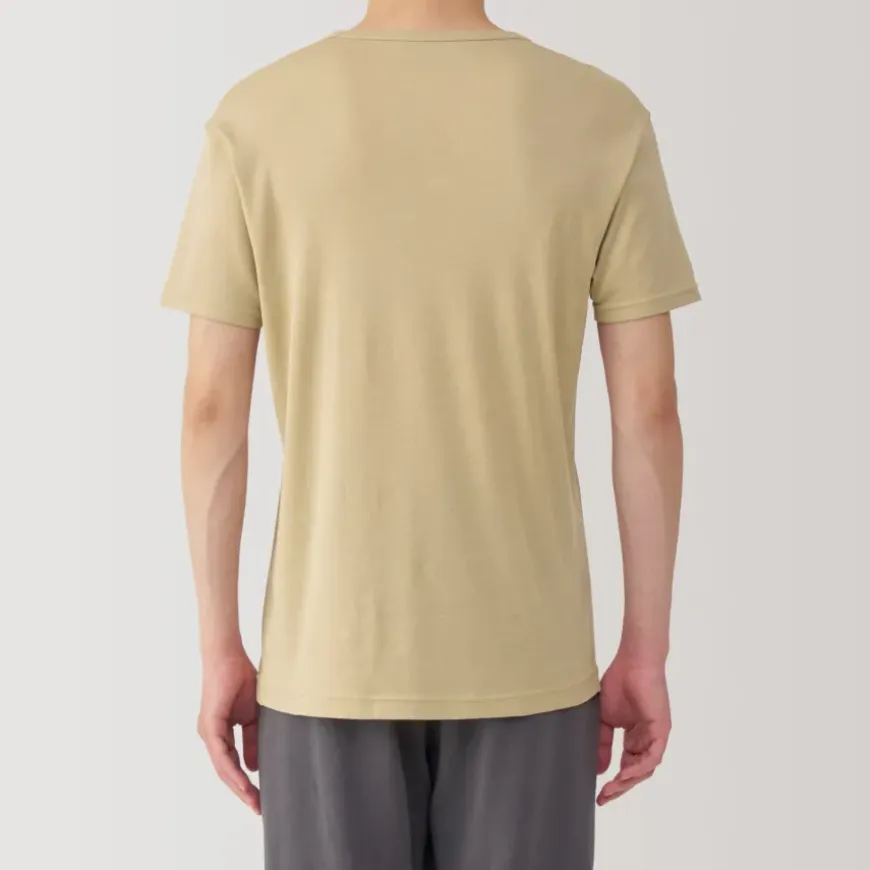 Men's Moisture-Wicking Cotton Crew Neck Short Sleeve T-Shirt