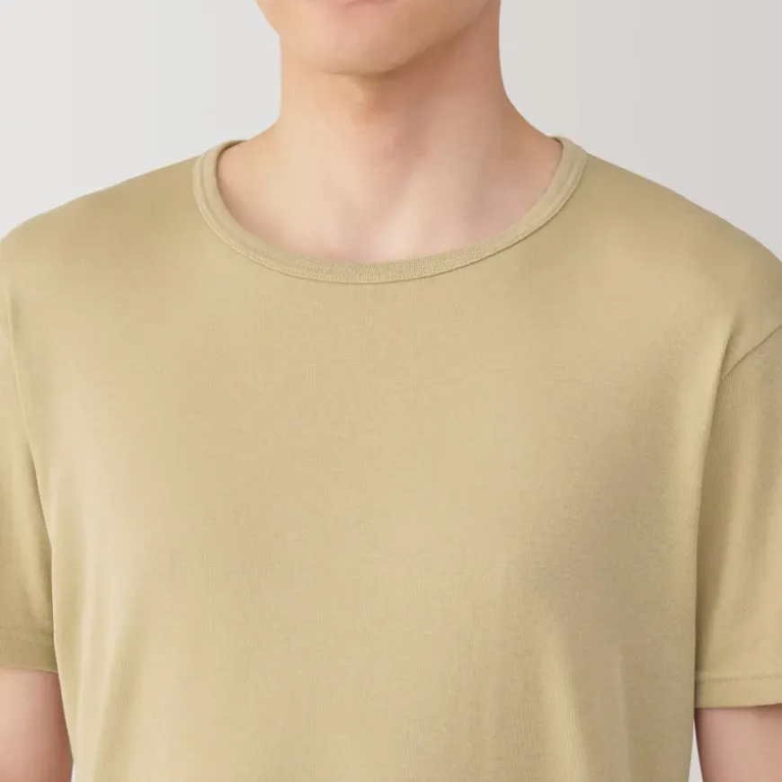 Men's Moisture-Wicking Cotton Crew Neck Short Sleeve T-Shirt