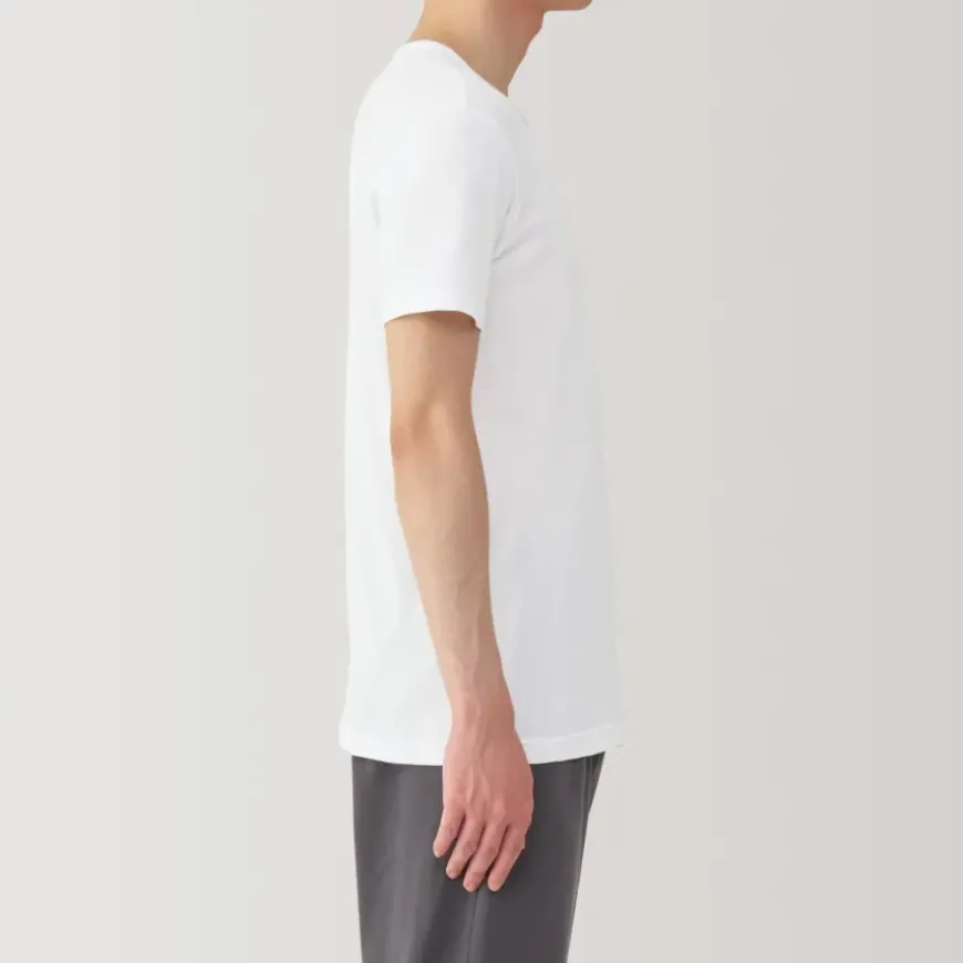 Men's Moisture-Wicking Cotton Crew Neck Short Sleeve T-Shirt