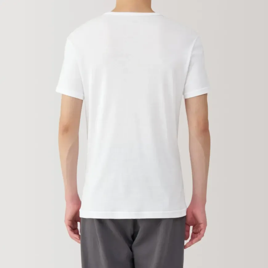 Men's Moisture-Wicking Cotton Crew Neck Short Sleeve T-Shirt