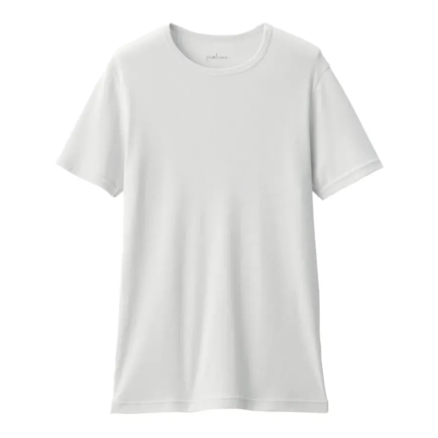 Men's Moisture-Wicking Cotton Crew Neck Short Sleeve T-Shirt