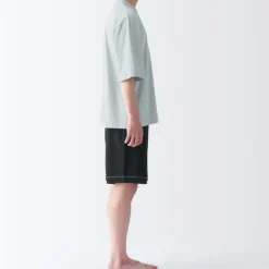 Men's Moisture-Wicking Cotton Short Sleeve Loungewear Set