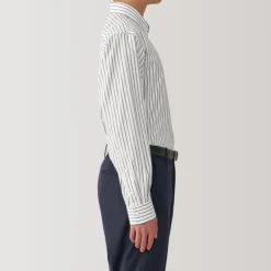 Men's Non-Iron Button Down Striped Shirt