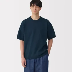 Men's Quick Dry Crew Neck Short Sleeve Knit T-Shirt