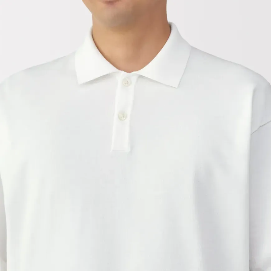 Men's Quick Dry Crew Neck Short Sleeve Knit Polo Shirt