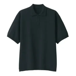 Men's Quick Dry Crew Neck Short Sleeve Knit Polo Shirt