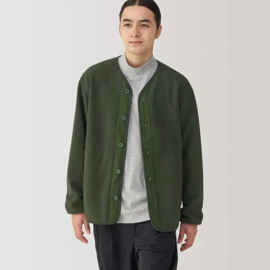Men's Recyclable Fleece Cardigan