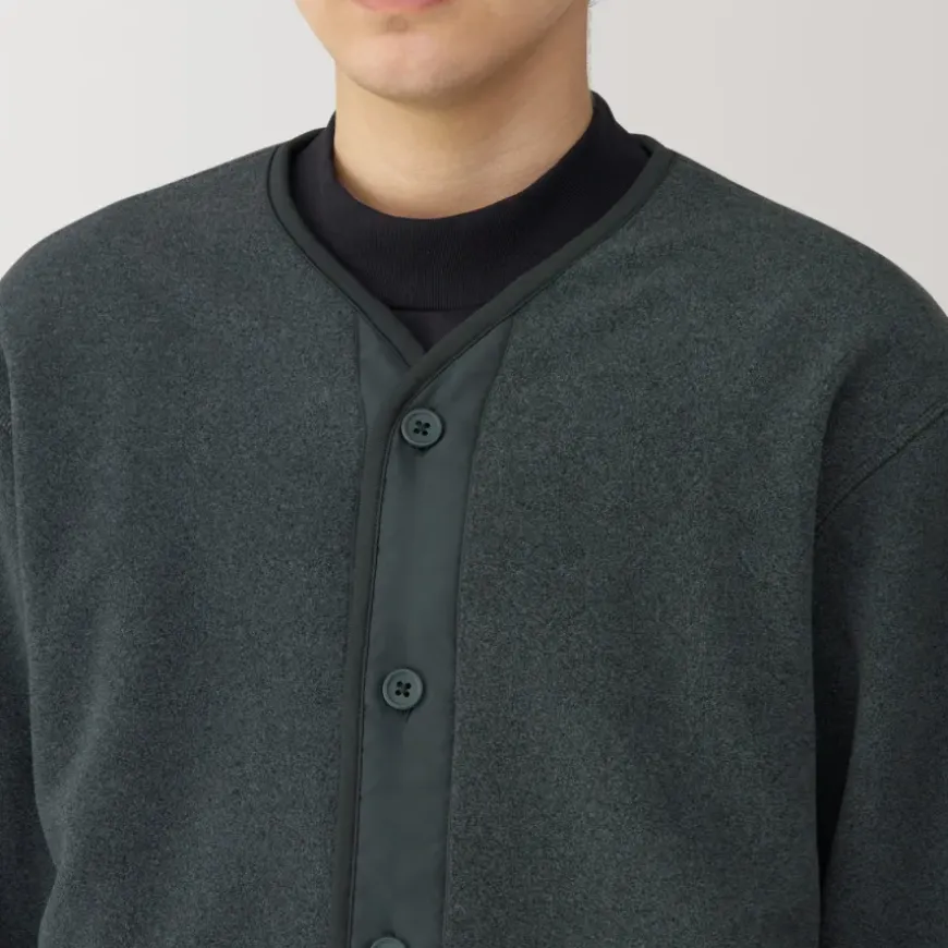 Men's Recyclable Fleece Cardigan