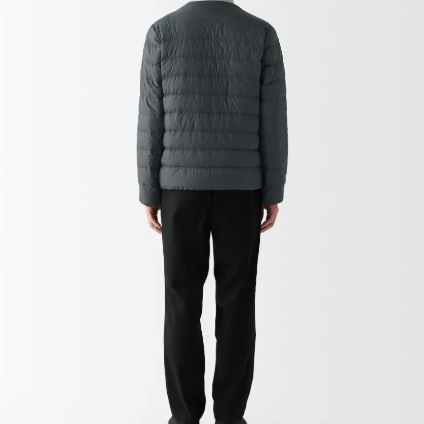 Men's Recycled Nylon Lightweight Collarless Down Jacket