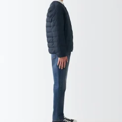 Men's Recycled Nylon Lightweight Collarless Down Jacket