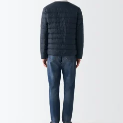 Men's Recycled Nylon Lightweight Collarless Down Jacket
