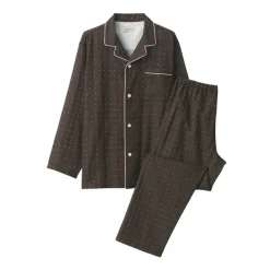Men's Side Seamless Double Gauze Pajamas