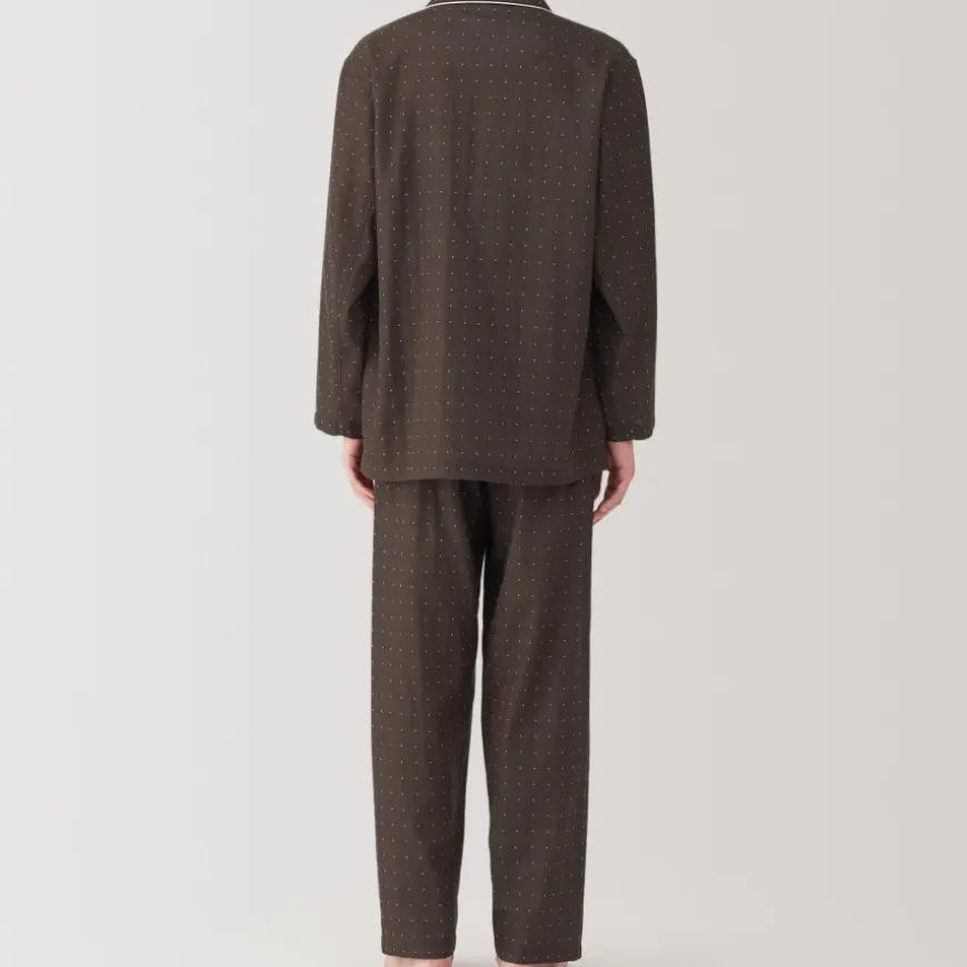 Men's Side Seamless Double Gauze Pajamas
