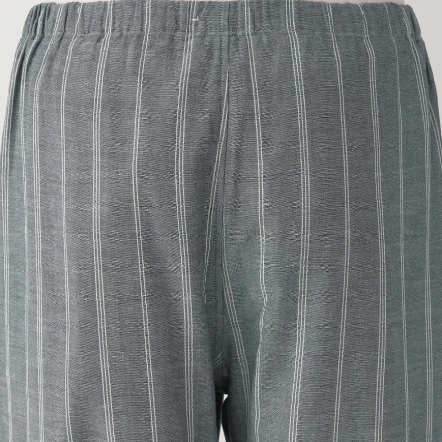 Men's Side Seamless Double Gauze Pajamas