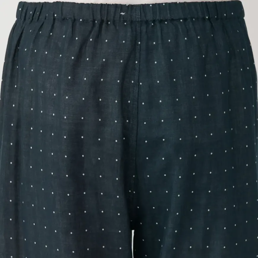 Men's Side Seamless Double Gauze Pajamas