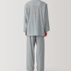 Men's Side Seamless Double Gauze Pajamas