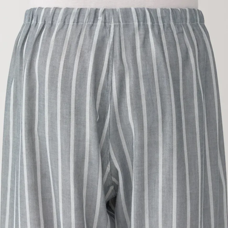 Men's Side Seamless Double Gauze Pajamas