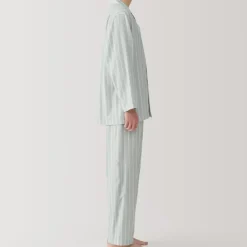 Men's Side Seamless Double Gauze Pajamas