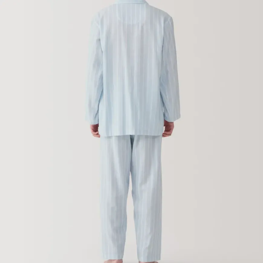 Men's Side Seamless Double Gauze Pajamas