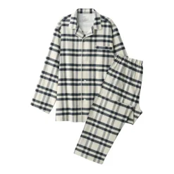 Men's Side Seamless Flannel Pajamas