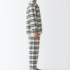 Men's Side Seamless Flannel Pajamas