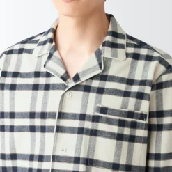 Men's Side Seamless Flannel Pajamas