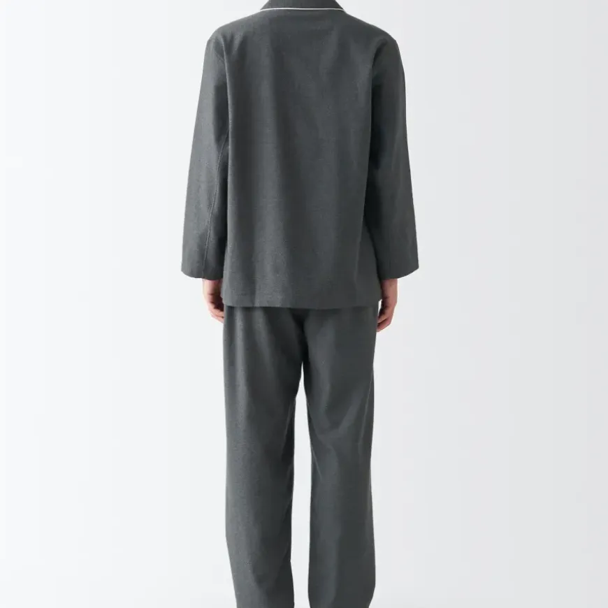 Men's Side Seamless Flannel Pajamas