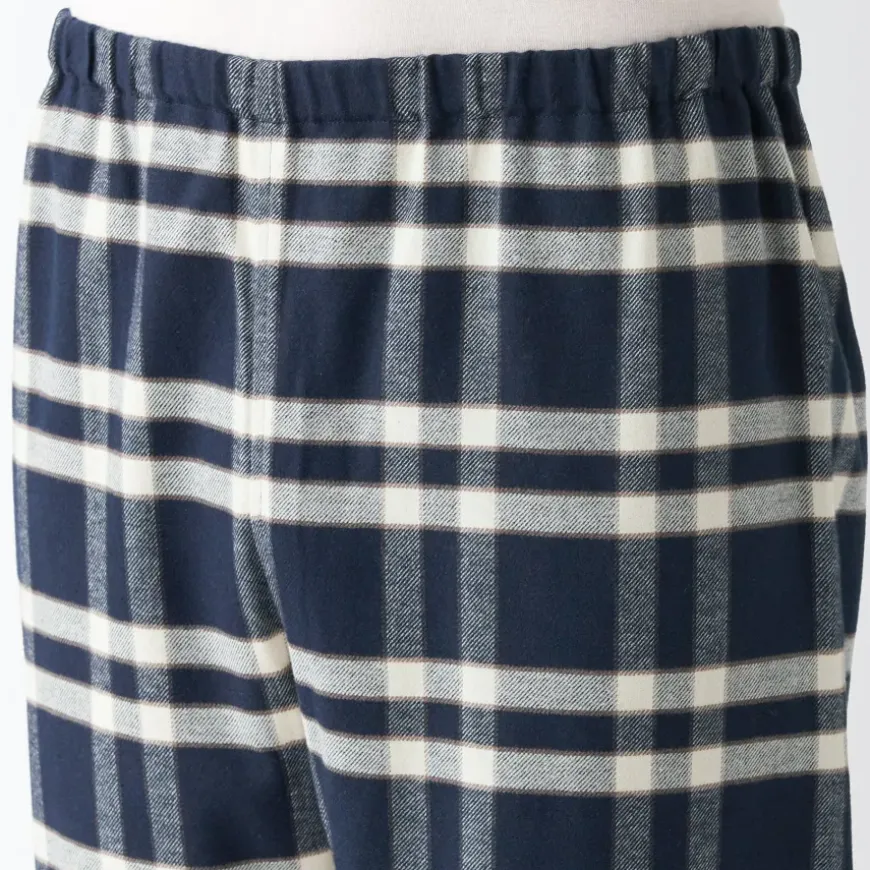 Men's Side Seamless Flannel Pajamas