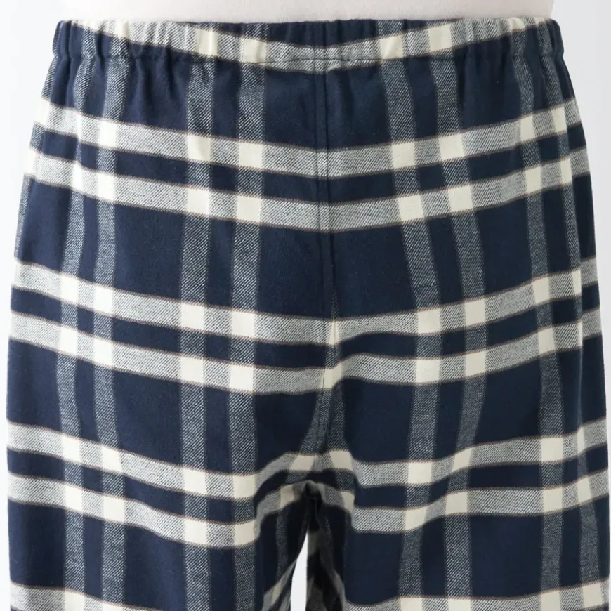 Men's Side Seamless Flannel Pajamas