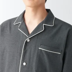 Men's Side Seamless Flannel Pajamas