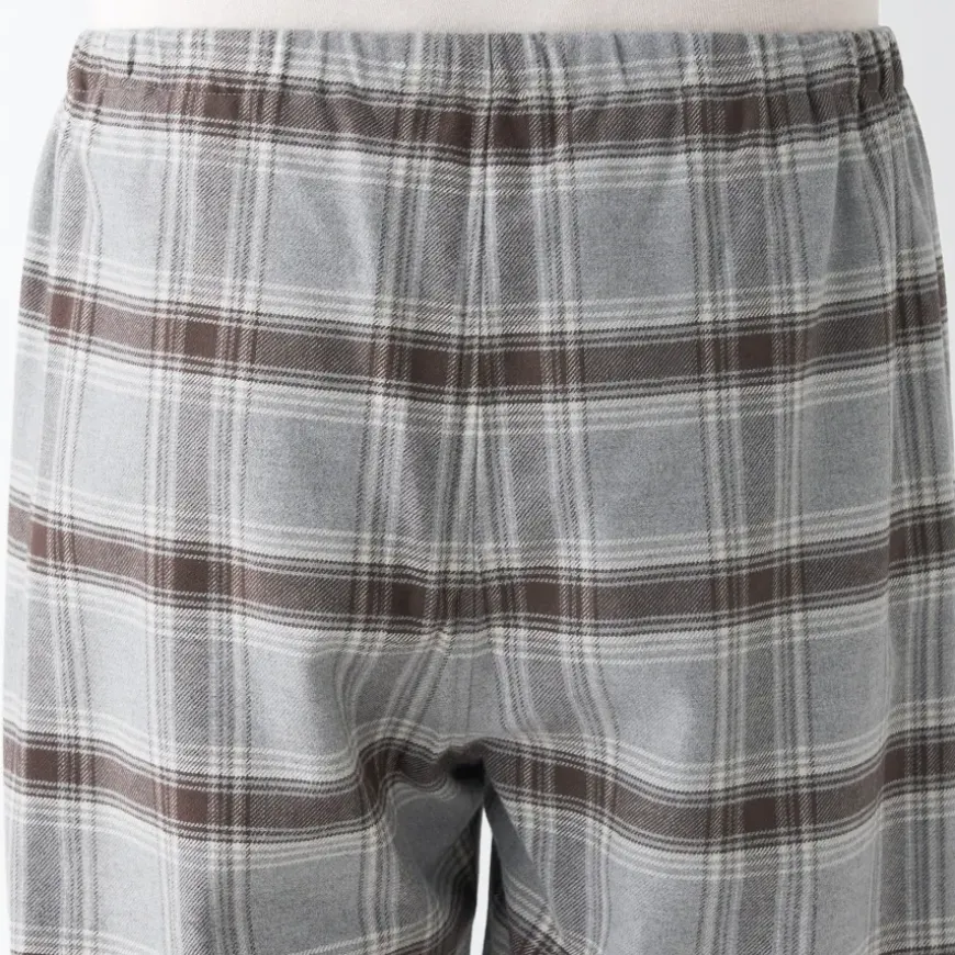 Men's Side Seamless Flannel Pajamas