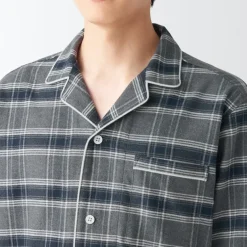 Men's Side Seamless Flannel Pajamas