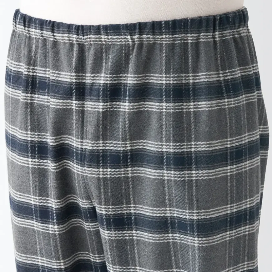 Men's Side Seamless Flannel Pajamas