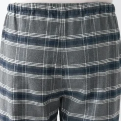 Men's Side Seamless Flannel Pajamas