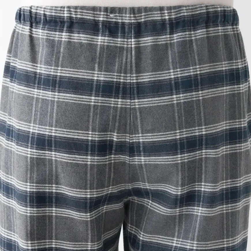Men's Side Seamless Flannel Pajamas