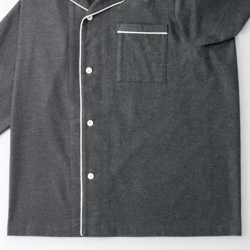 Men's Side Seamless Flannel Pajamas