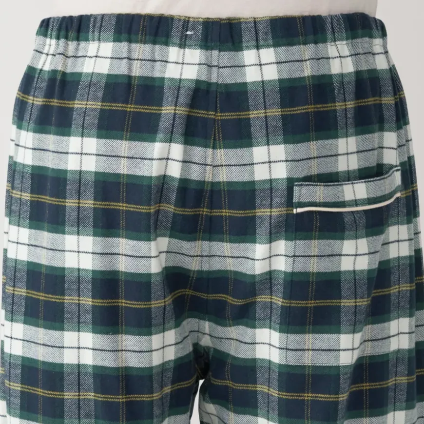 Men's Side Seamless Flannel Pajamas