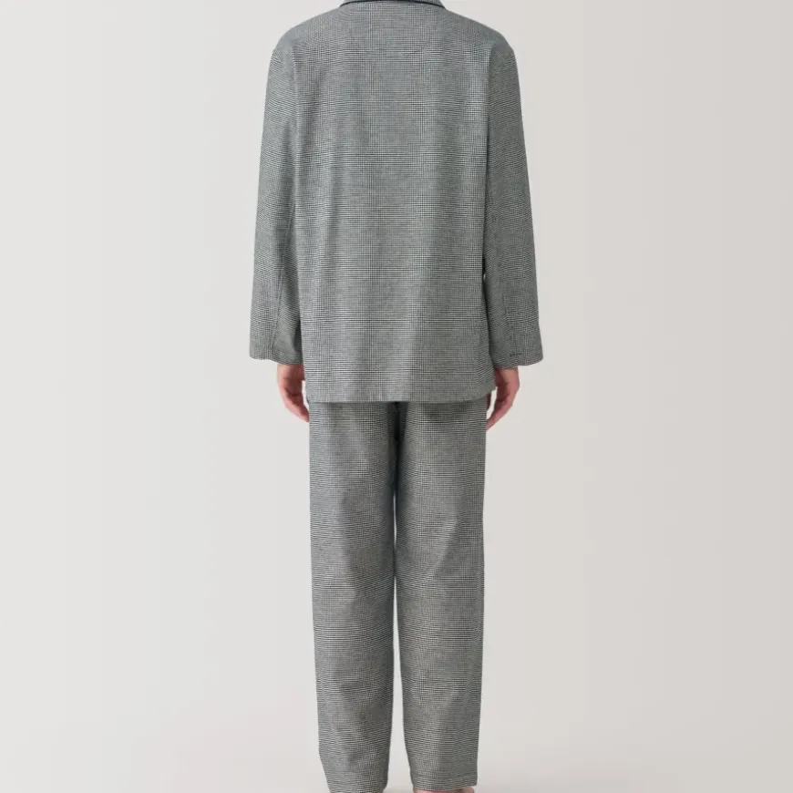 Men's Side Seamless Flannel Pajamas