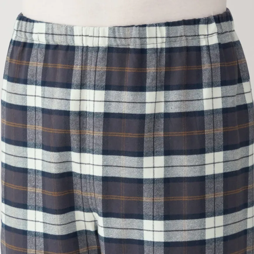Men's Side Seamless Flannel Pajamas