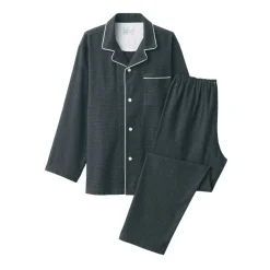 Men's Side Seamless Flannel Pajamas