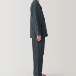 Men's Side Seamless Flannel Pajamas