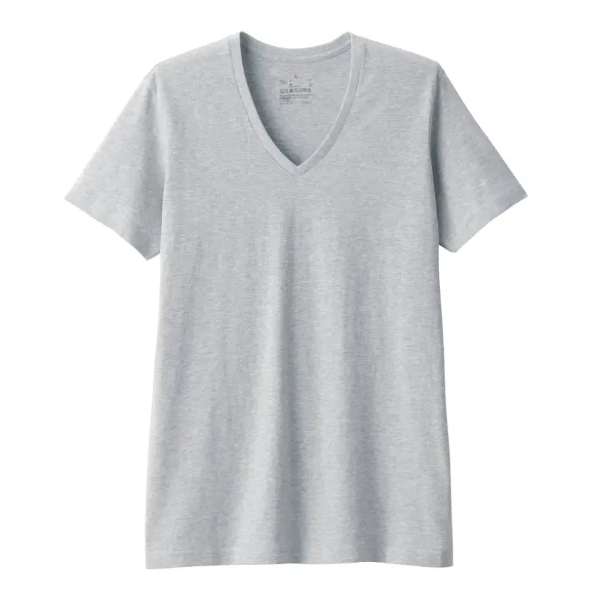Men's Side Seamless Jersey V-Neck Short Sleeve T-Shirt