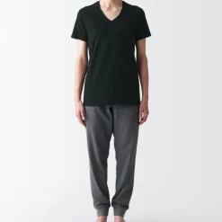 Men's Side Seamless Jersey V-Neck Short Sleeve T-Shirt