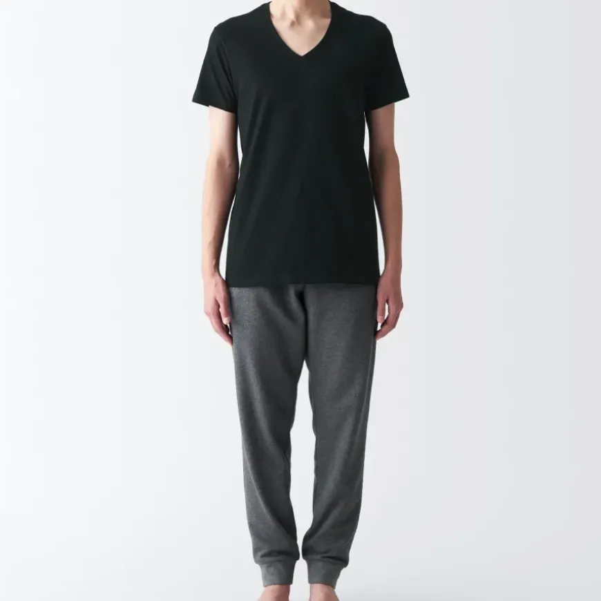 Men's Side Seamless Jersey V-Neck Short Sleeve T-Shirt