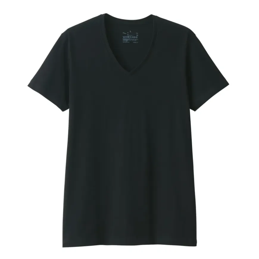 Men's Side Seamless Jersey V-Neck Short Sleeve T-Shirt