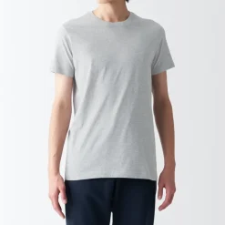 Men's Side Seamless Jersey Crew Neck Short Sleeve T-Shirt