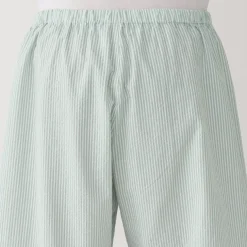 Men's Side Seamless Seersucker Short Sleeve Pajamas